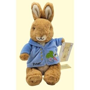 Disney Parks Peter Rabbit Stuffed Animal Bunny Kids Preferred 2008 Plush Tags 8"